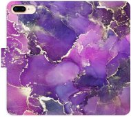 iSaprio flip pouzdro Purple Marble pro iPhone 7 Plus - Phone Cover
