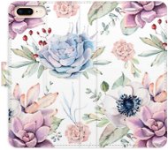 iSaprio flip pouzdro Succulents Pattern pro iPhone 7 Plus - Phone Cover