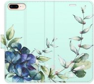 iSaprio flip pouzdro Blue Flowers pro iPhone 7 Plus - Phone Cover