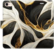 iSaprio flip pouzdro BlackGold Marble pro iPhone 7/8/SE 2020 - Phone Cover