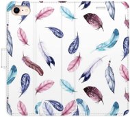iSaprio flip pouzdro Colorful Feathers pro iPhone 7/8/SE 2020 - Phone Cover