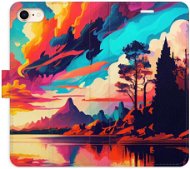 iSaprio flip pouzdro Colorful Mountains 02 pro iPhone 7/8/SE 2020 - Phone Cover