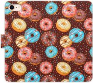 iSaprio flip pouzdro Donuts Pattern pro iPhone 7/8/SE 2020 - Phone Cover