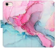 iSaprio flip pouzdro PinkBlue Marble pro iPhone 7/8/SE 2020 - Phone Cover