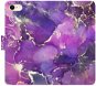 iSaprio flip pouzdro Purple Marble pro iPhone 7/8/SE 2020 - Phone Cover