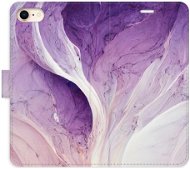 iSaprio flip pouzdro Purple Paint pro iPhone 7/8/SE 2020 - Phone Cover