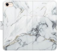 iSaprio flip pouzdro SilverMarble 15 pro iPhone 7/8/SE 2020 - Phone Cover