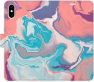 iSaprio flip puzdro Abstract Paint 06 pre iPhone X/XS - Kryt na mobil