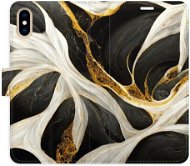 iSaprio flip puzdro BlackGold Marble pre iPhone X/XS - Kryt na mobil