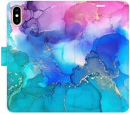 iSaprio flip puzdro BluePink Paint na iPhone X/XS - Kryt na mobil