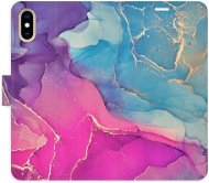 iSaprio flip puzdro Colour Marble 02 pre iPhone X/XS - Kryt na mobil