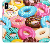 iSaprio flip puzdro Donuts Pattern 02 pre iPhone X/XS - Kryt na mobil
