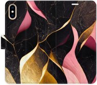 iSaprio flip puzdro Gold Pink Marble 02 pre iPhone X/XS - Kryt na mobil
