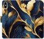 iSaprio flip pouzdro GoldBlue pro iPhone X/XS - Phone Cover