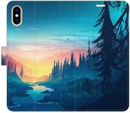 iSaprio flip pouzdro Magical Landscape pro iPhone X/XS - Phone Cover