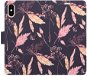 iSaprio flip pouzdro Ornamental Flowers 02 pro iPhone X/XS - Phone Cover