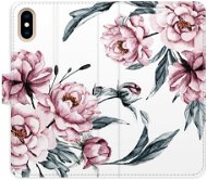 iSaprio flip pouzdro Pink Flowers pro iPhone X/XS - Phone Cover