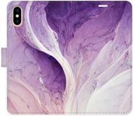 iSaprio flip pouzdro Purple Paint pro iPhone X/XS - Phone Cover