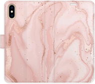 iSaprio flip pouzdro RoseGold Marble pro iPhone X/XS - Phone Cover