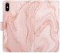 iSaprio flip puzdro RoseGold Marble pre iPhone X/XS - Kryt na mobil