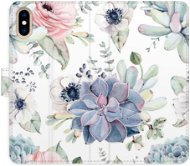 iSaprio flip puzdro Succulents na iPhone X/XS - Kryt na mobil