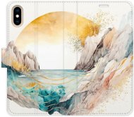 iSaprio flip pouzdro Winter in the Mountains pro iPhone X/XS - Phone Cover