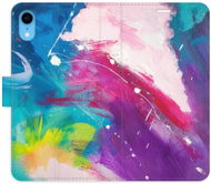 iSaprio flip pouzdro Abstract Paint 05 pro iPhone XR - Phone Cover