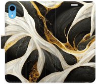 iSaprio flip puzdro BlackGold Marble pre iPhone XR - Kryt na mobil