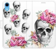 iSaprio flip pouzdro Crazy Skull pro iPhone XR - Phone Cover