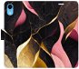 iSaprio flip puzdro Gold Pink Marble 02 pre iPhone XR - Kryt na mobil