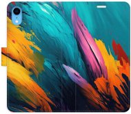 iSaprio flip pouzdro Orange Paint 02 pro iPhone XR - Phone Cover