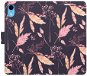 iSaprio flip pouzdro Ornamental Flowers 02 pro iPhone XR - Phone Cover