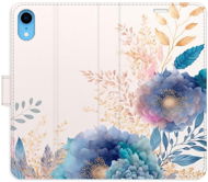 iSaprio flip pouzdro Ornamental Flowers 03 pro iPhone XR - Phone Cover