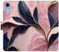 iSaprio flip pouzdro Pink Leaves pro iPhone XR - Phone Cover