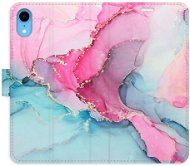 iSaprio flip puzdro PinkBlue Marble pre iPhone XR - Kryt na mobil