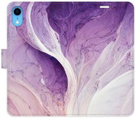 iSaprio flip pouzdro Purple Paint pro iPhone XR - Phone Cover