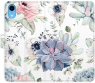 iSaprio flip pouzdro Succulents pro iPhone XR - Phone Cover