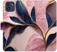 iSaprio flip pouzdro Pink Leaves pro Samsung Galaxy A03 - Phone Cover