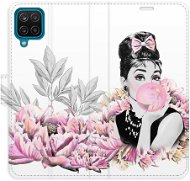 iSaprio flip pouzdro Girl with bubble pro Samsung Galaxy A12 - Phone Cover