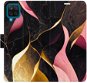Kryt na mobil iSaprio flip puzdro Gold Pink Marble 02 pre Samsung Galaxy A12 - Kryt na mobil