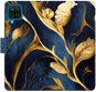 Phone Cover iSaprio flip pouzdro GoldBlue pro Samsung Galaxy A12 - Kryt na mobil