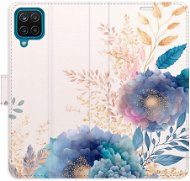 iSaprio flip puzdro Ornamental Flowers 03 na Samsung Galaxy A12 - Kryt na mobil