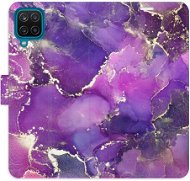 iSaprio flip pouzdro Purple Marble pro Samsung Galaxy A12 - Phone Cover