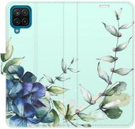 iSaprio flip puzdro Blue Flowers pre Samsung Galaxy A12 - Kryt na mobil
