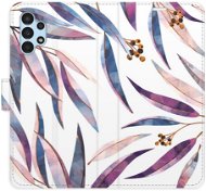 iSaprio flip pouzdro Ornamental Leaves pro Samsung Galaxy A13 / A13 5G - Phone Cover