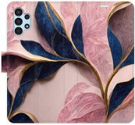 Kryt na mobil iSaprio flip puzdro Pink Leaves na Samsung Galaxy A13/A13 5G - Kryt na mobil