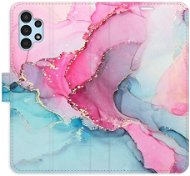 iSaprio flip pouzdro PinkBlue Marble pro Samsung Galaxy A13 / A13 5G - Phone Cover