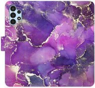 Kryt na mobil iSaprio flip puzdro Purple Marble na Samsung Galaxy A13 / A13 5G - Kryt na mobil