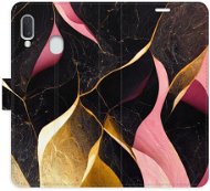 Kryt na mobil iSaprio flip puzdro Gold Pink Marble 02 na Samsung Galaxy A20e - Kryt na mobil
