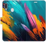 iSaprio flip pouzdro Orange Paint 02 pro Samsung Galaxy A20e - Phone Cover